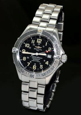 breitling superocean 1524m automatic stahl black diver 41mm taucheruhr